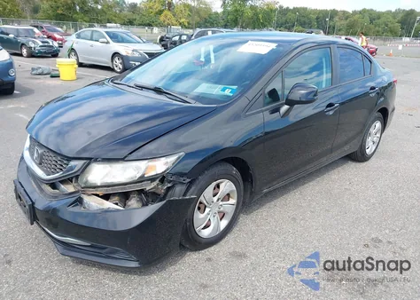 2013 Honda Civic Lx z USA, uszkodzony, nr VIN 19XFB2F55DE295046